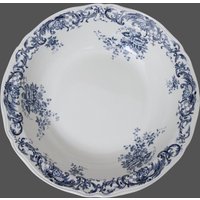 Große Salatschüssel - Blaues Und Weißes Porzellan Villeroy & Boch Valeria von ArmoireAncienne