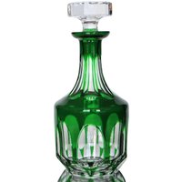 Grüne Crystal Decanter - Farbige Schliffkristalle Nachtmann von ArmoireAncienne