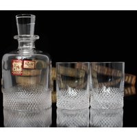 Kleine Dekanter Und Schnapsgläser Set, Geschliffenes Kristall - Rückl Kleine Dekanter Und Schnapsgläser Set, Geschliffenes Kristall - Rückl von ArmoireAncienne
