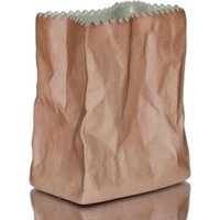 Kleine Vase Im Papiertüten-Design, Braun - Rosenthal Do Not Litter Collection von ArmoireAncienne