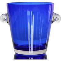 Mid Century Kobaltblauer Glas-Eiskübel Mit Griffen - Handgefertigt in Deutschland von ArmoireAncienne