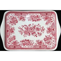 Kleines Rechteckiges Serviertablett in Rot - Villeroy & Boch Fasan Kleines Rechteckiges Serviertablett in Rot - Villeroy & Boch Fasan von ArmoireAncienne