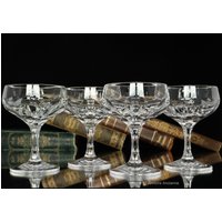Kristall Cordial Gläser - Untertassen | 2Er-Set von ArmoireAncienne