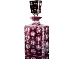 Kristall Karaffe Mit Violettem Überfang, 1930Er Jahre von ArmoireAncienne