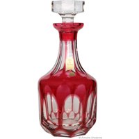 Kristall-Dekanter Mit Cranberry-Overlay - Nachtmann von ArmoireAncienne