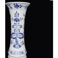 Meissen Große Porzellan Vase, Handbemalt, Blaues Zwiebelmuster - Gekreuzte Schwerter 1 von ArmoireAncienne