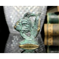 Messing Kaiserfisch Figur - Skalar Fisch, Handgemacht von ArmoireAncienne