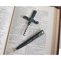 Messing Korkenzieher Im Schwert Design - & Brieföffner Ziehen von ArmoireAncienne