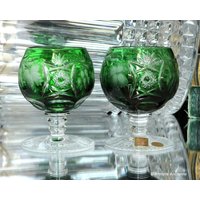 Smaragd Kristall Cognac Gläser - Nachtmann Traube | 2Er-Set von ArmoireAncienne