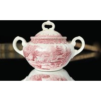 Villeroy & Boch Burgenland Zuckerdose in Rot Villeroy & Boch Burgenland Zuckerdose in Rot von ArmoireAncienne