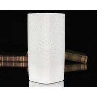 Weiße Biskuitporzellan Vase Mit Strukturdekor - K&a Krautheim von ArmoireAncienne