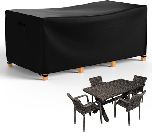 Armorget Gartenmöbel Abdeckung 170x94x71cm, 600D Heavy Duty, Abdeckung Gartenmöbel Winterfest, Wasserdicht, Reißfest, Anti-UV, Abdeckplane Gartenmöbel mit Luftauslässe, Schnallen, Kordelzug Armorget Gartenmöbel Abdeckung 170x94x71cm, 600D Heavy Duty, Abdeckung Gartenmöbel Winterfest, Wasserdicht, Reißfest, Anti-UV, Abdeckplane Gartenmöbel mit Luftauslässe, Schnallen, Kordelzug von Armorget