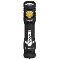 ArmyTek Partner C2 Magnet USB Warm LED Taschenlampe mit Gürtelclip, mit Holster akkubetrieben 1020l von ArmyTek