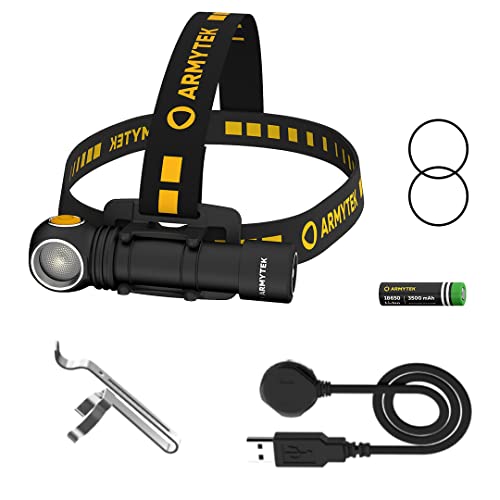 Armytek Neu LED-Kopflampe Wizard C2 Pro DE v4 Warmweiss LED Taschenlampe USB Aufladbar von Armytek