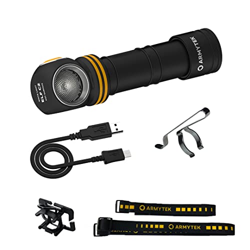 Neu Kopflampe Armytek Elf C2 v2 Kaltweiß 1100 Lumen Wieder Aufladbare LED Lampe Micro USB von Armytek