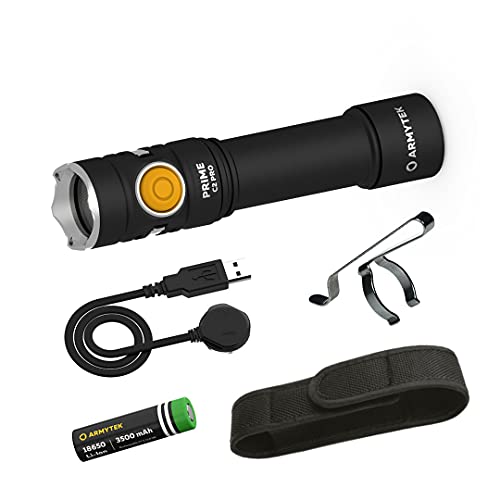 Armytek NEU LED-Lampe Prime C2 Pro Warmweiss 2230 LED Lumen Magnet USB Aufladbar Täglich Handlampe von Armytek