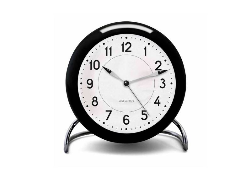 Arne Jacobsen Wecker Station Schwarz Weiß von Arne Jacobsen