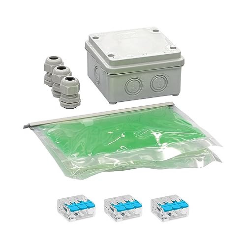 Arnocanali GI-BOX100 Kit 2-Komponenten-Gel-Dichtungsmittel mit Abzweigdose und Kabelverschraubung, mehrfarbig von Arnocanali