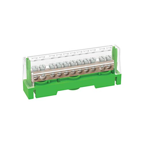 Arnocanali T1611A Erdungsklemme für potentielle Verbindungen mit Deckel, mit Messingstange mit 11 Löchern, mehrfarbig von Arnocanali