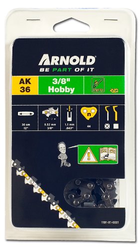 ARNOLD - Sägekette 3/8 Zoll Hobby, 1.1 mm, 44 Treibglieder, 30 cm Schwert; 1191-X1-0001 von ARNOLD