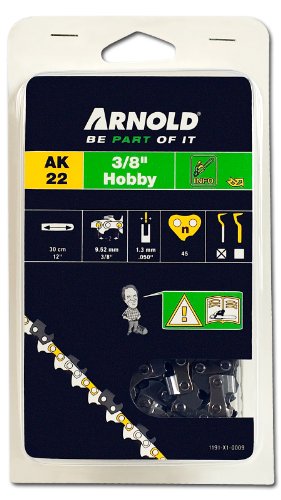 ARNOLD - Sägekette 3/8 Zoll Hobby, 1.3 mm, 45 Treibglieder, 30 cm Schwert; 1191-X1-0009 von ARNOLD