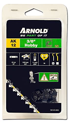 ARNOLD - Sägekette 3/8 Zoll Hobby, 1.3 mm, 59 Treibglieder, 40 cm Schwert; 1191-X1-5059 von ARNOLD