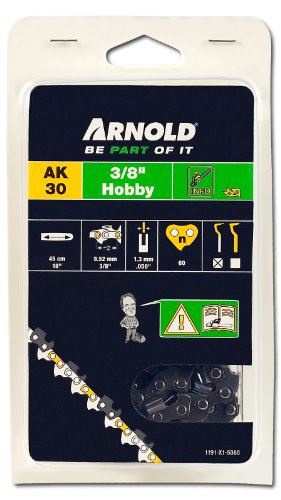 ARNOLD - Sägekette 3/8 Zoll Hobby, 1.3 mm, 60 Treibglieder, 45 cm Schwert; 1191-X1-5060 ARNOLD - Sägekette 3/8 Zoll Hobby, 1.3 mm, 60 Treibglieder, 45 cm Schwert; 1191-X1-5060 von ARNOLD