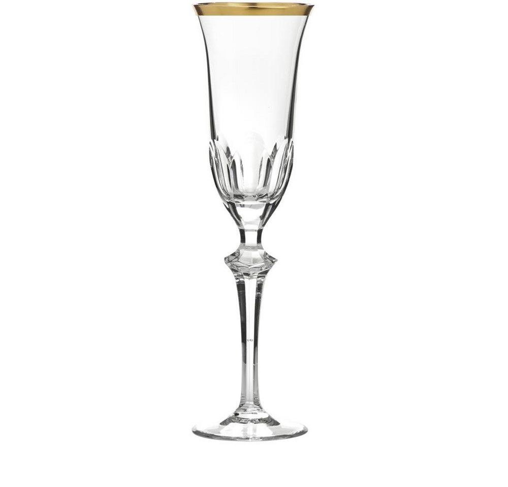 ARNSTADT KRISTALL Champagnerglas Champagneglas Palais Gold hell (26,2 cm) - Kristallglas mundgeblasen ·, Kristallglas von ARNSTADT KRISTALL