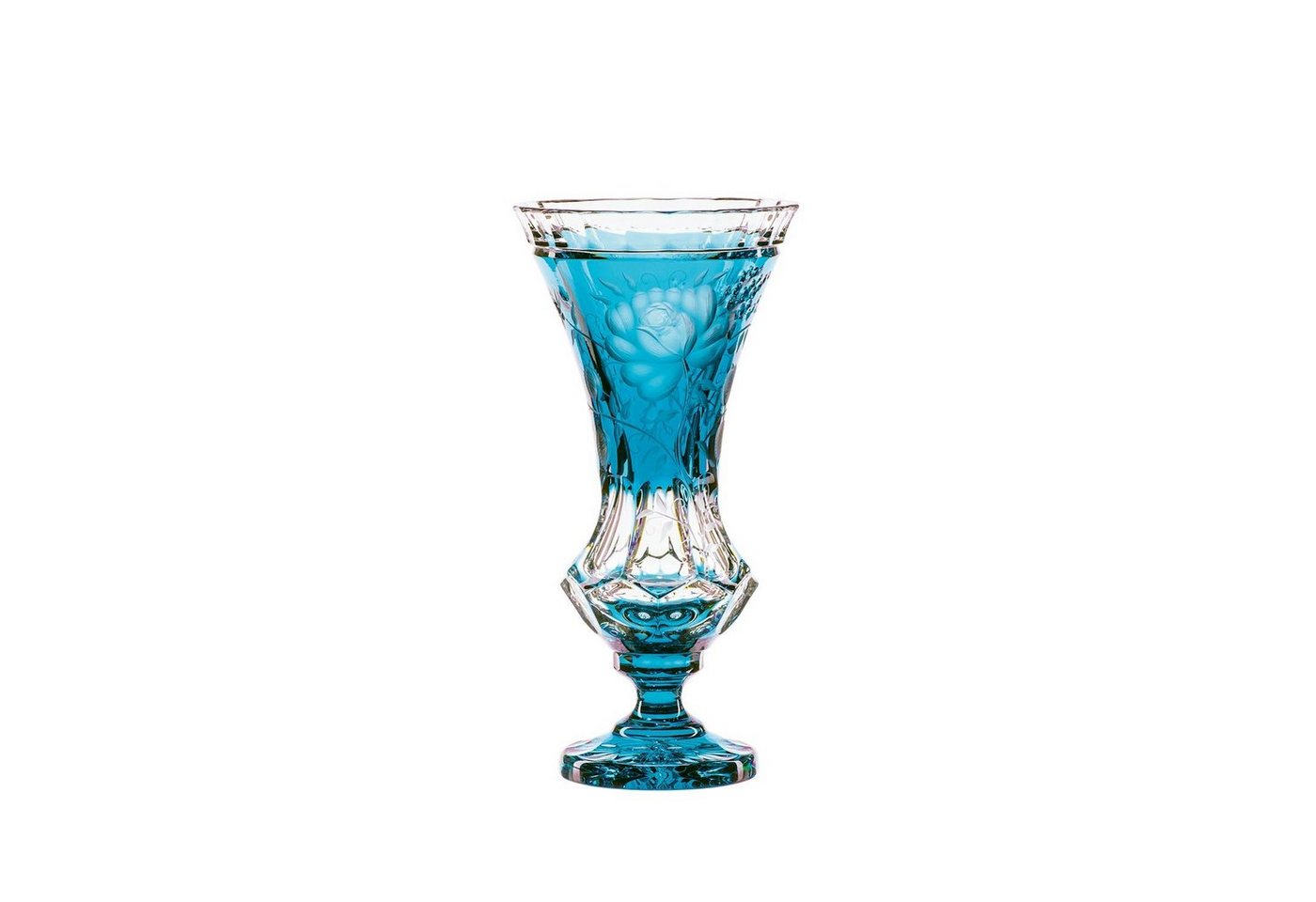 ARNSTADT KRISTALL Tischvase Vase Primerose azur (34 cm) - Kristallglas mundgeblasen · von Hand ges (1 St) von ARNSTADT KRISTALL