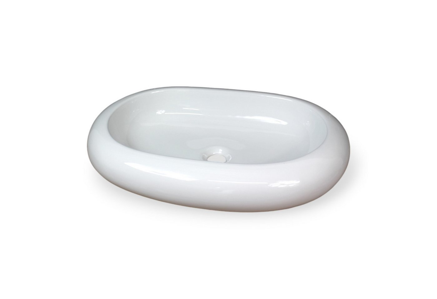 Arnusa Aufsatzwaschbecken Waschbecken Oval länglich 62x40 cm Keramik Weiß Arnusa Aufsatzwaschbecken Waschbecken Oval länglich 62x40 cm Keramik Weiß von Arnusa