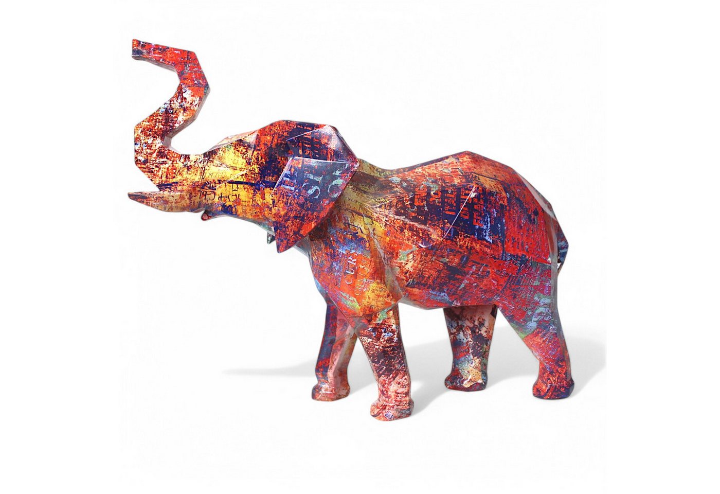 Arnusa Dekofigur Elefant 38 cm Modernes Pop Art und Graffiti Design geometrisch, Skulptur Dekoration Arnusa Dekofigur Elefant 38 cm Modernes Pop Art und Graffiti Design geometrisch, Skulptur Dekoration von Arnusa