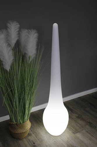 Arnusa Design Stehlampe 115 x 28 cm Farbwechsel mit Akku kabellos Lampe Innen und Außen Dekoleuchte Gartenlampe moderne Leuchte von Arnusa
