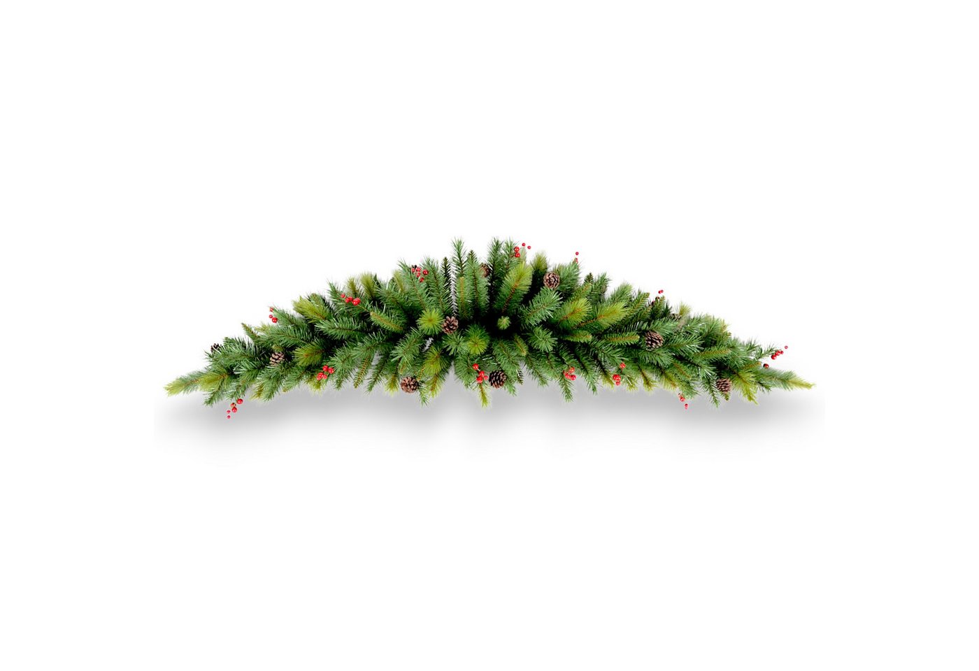 Arnusa Girlanden Weihnachtsgirlande Tannengirlande Bogen mit roten Beeren 180 cm, Türbogen Weihnachtsdekoration Kunstpflanze Arnusa Girlanden Weihnachtsgirlande Tannengirlande Bogen mit roten Beeren 180 cm, Türbogen Weihnachtsdekoration Kunstpflanze von Arnusa