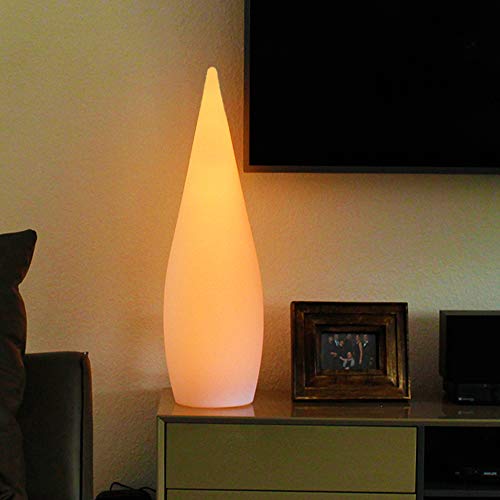 Arnusa Große Stehlampe Kegel 80 cm mit Fernbedienung RGB und Akku Funktion Dekolampe Gartenlampe Tischlampe Dekoleuchte von Arnusa
