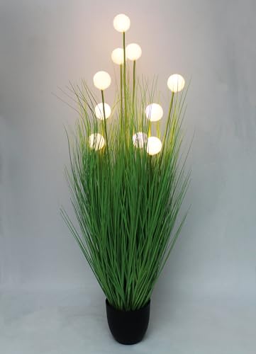 Arnusa Kunstpflanze Dekogras 110 cm mit LED Beleuchtung künstliche Pflanze Gräser batteriebetrieben mit Timer warmweiß Dekoleuchte Arnusa Kunstpflanze Dekogras 110 cm mit LED Beleuchtung künstliche Pflanze Gräser batteriebetrieben mit Timer warmweiß Dekoleuchte von Arnusa