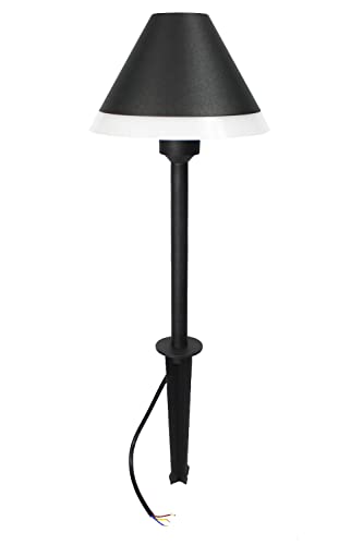 Arnusa LED Gartenleuchte modern 65 cm Außenlampe mit Erdspieß warmweiß Gartenlampe Wegeleuchte Aluminium mit 220V Anschlusskabel von Arnusa