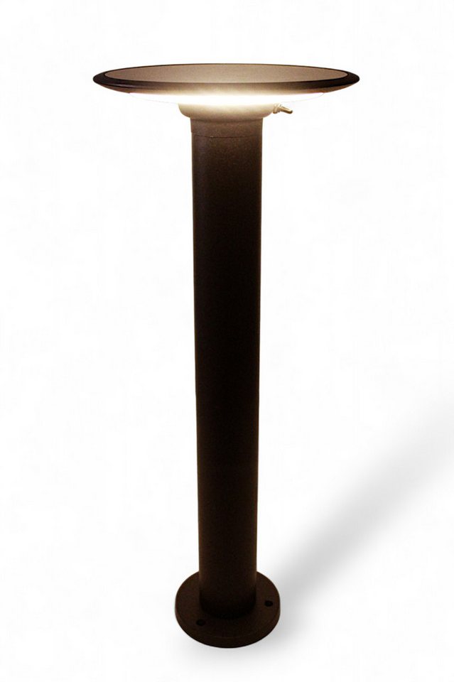 Arnusa LED Solarleuchte Gartenlampe Sockelleuchte Pollerleuchte 60 cm kabellos 360 lm kabellos, Tageslichtsensor, LED fest integriert, Kaltweiß, Warmweiß, 4000 mAh Premium Solarleuchte von Arnusa
