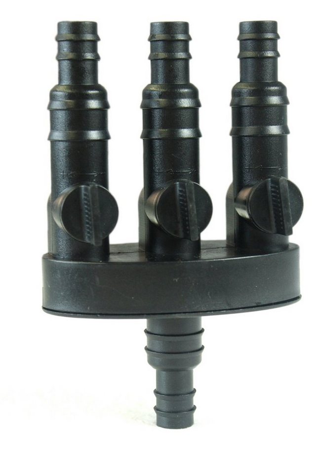 Arnusa Schlauchkupplung 1/2" und 3/4" Anschluss, (Springbrunnen Schlauchverteiler 3 Wege), Stufenlos regulierbar für Wasserspiele von Arnusa