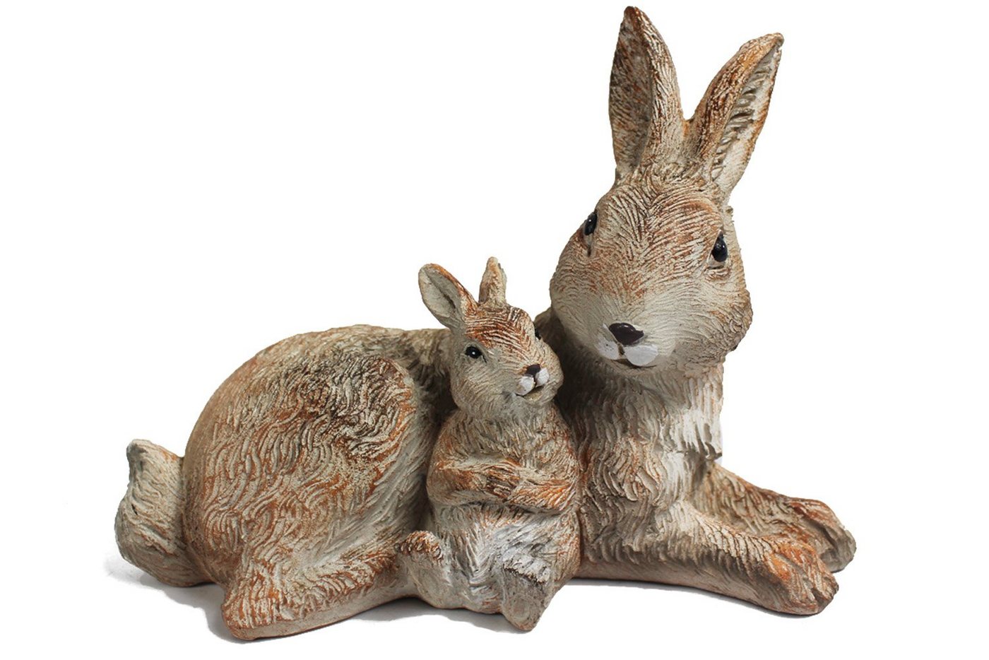 Arnusa Tierfigur Gartenfigur Kaninchen Familie TF203 21x 15 cm Gartendekoration Hase, Sehr detailliert verarbeitet von Arnusa