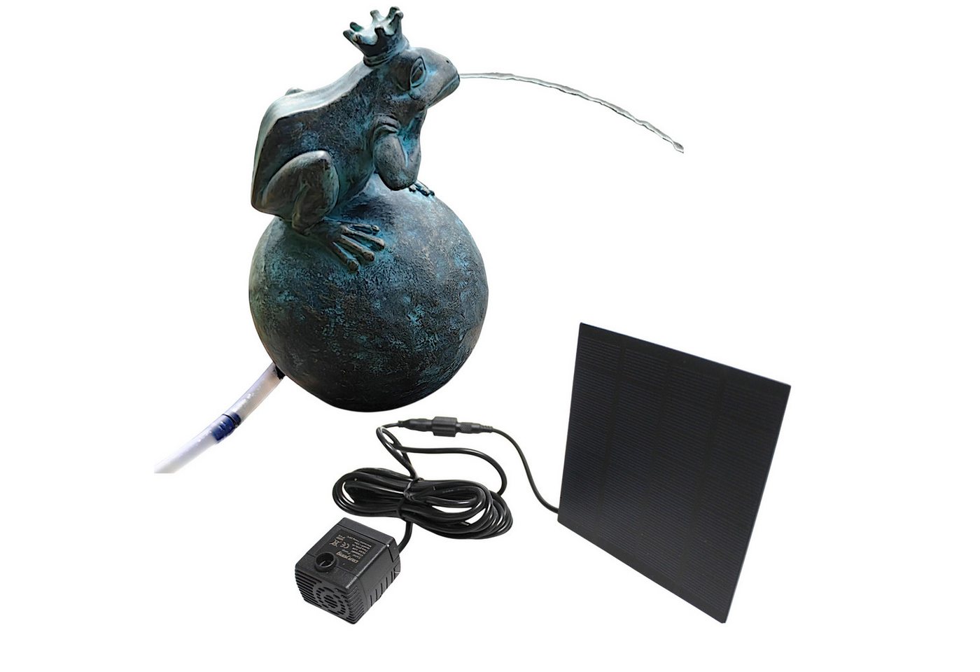 Arnusa Wasserspeier Froschkönig 21 cm Solarbrunnen Wasserspiel Solar Bronzeoptik, Solarteichfigur für Gartenteich & Wasserlauf Arnusa Wasserspeier Froschkönig 21 cm Solarbrunnen Wasserspiel Solar Bronzeoptik, Solarteichfigur für Gartenteich & Wasserlauf von Arnusa