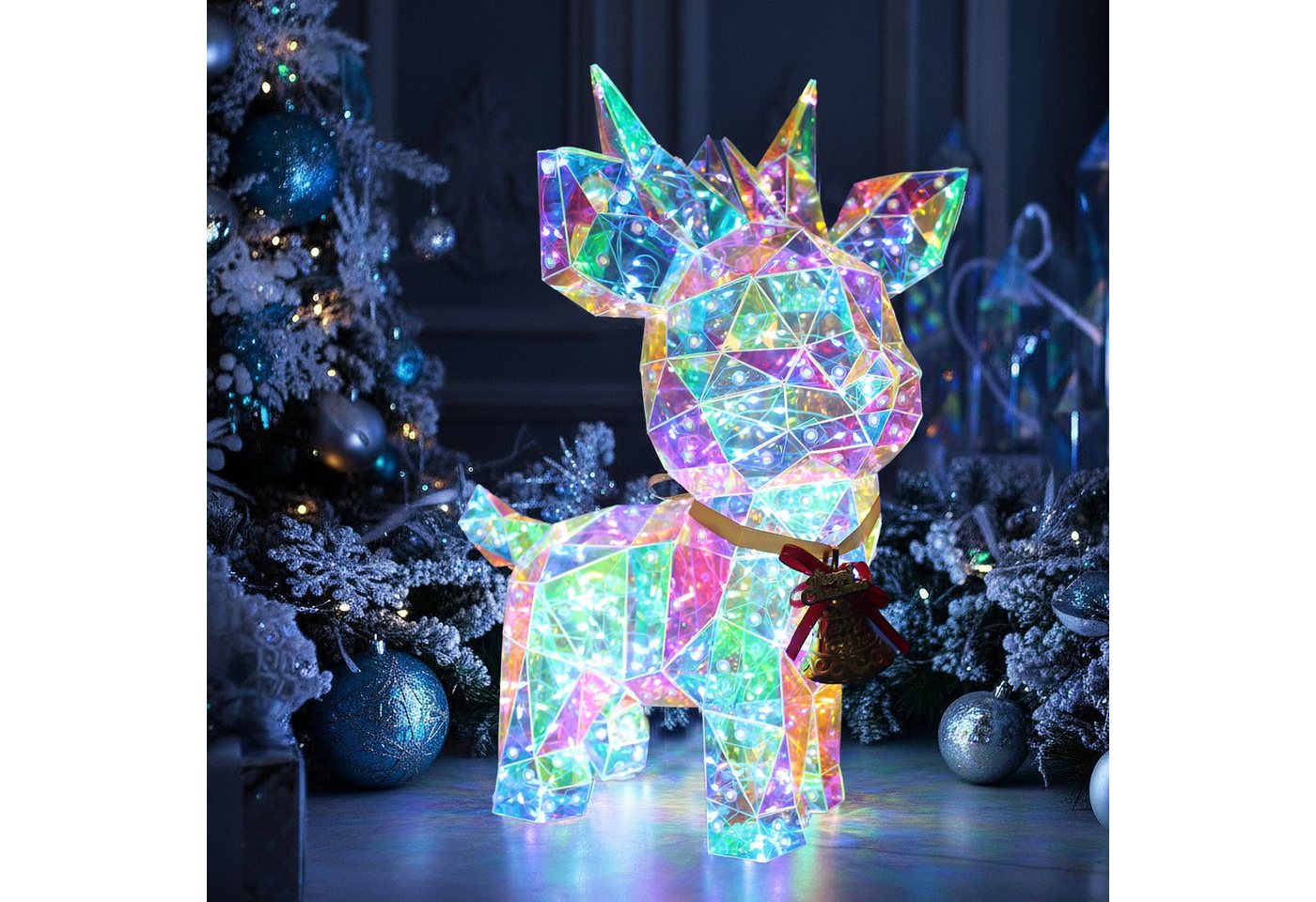 Arnusa Weihnachtsfigur Beleuchtetes Rentier LED Kristall-Optik 41 cm Weihnachtsbeleuchtung, Weihnachtsdekoration für Innen & Terrasse – Netzteil mit Timer 6 h Arnusa Weihnachtsfigur Beleuchtetes Rentier LED Kristall-Optik 41 cm Weihnachtsbeleuchtung, Weihnachtsdekoration für Innen & Terrasse – Netzteil mit Timer 6 h von Arnusa