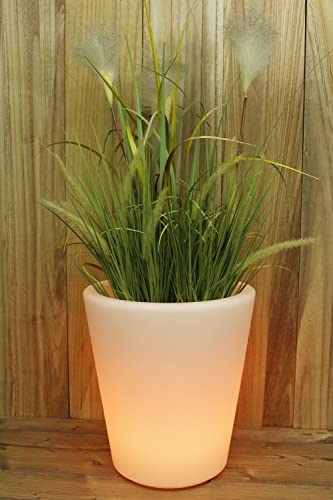 Arnusa Beleuchteter Blumentopf PL124 40 cm Kübel Topf Vase beleuchtet LED Leuchtvase von Arnusa