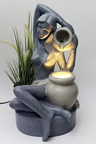 Gartenbrunnen mit LED Beleuchtung BK861 60 cm Springbrunnen Granit-Optik Zimmerbrunnen Wasserspiel Terrassenbrunnen Gartendekoration Gartenbrunnen mit LED Beleuchtung BK861 60 cm Springbrunnen Granit-Optik Zimmerbrunnen Wasserspiel Terrassenbrunnen Gartendekoration von Arnusa