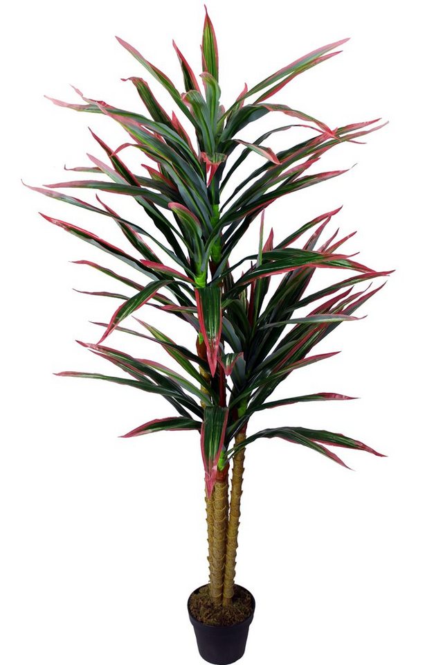 Kunstpflanze künstliche Dracaena Kunstpflanze im Topf Dracaena, Arnusa, Höhe 180 cm, fertig zum Aufstellen Palme tropische Pflanze von Arnusa