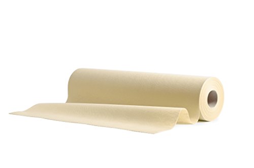 1 Airlaid Tischläufer 40 cm x 24 m Rolle mit Perforation für einfaches Kürzen, 20x Einweg Tischdecke pro Rolle, Tischband, Stoffähnlich Hochzeit Catering Hotel Premium QUALITÄT | Beige von AROBA