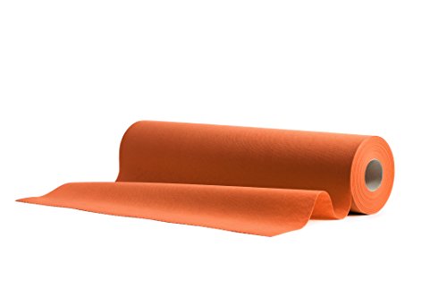 1 Airlaid Tischläufer 40 cm x 24 m Rolle mit Perforation für einfaches Kürzen, 20x Einweg Tischdecke pro Rolle, Tischband, Stoffähnlich Hochzeit Catering Hotel Premium QUALITÄT | Orange von AROBA