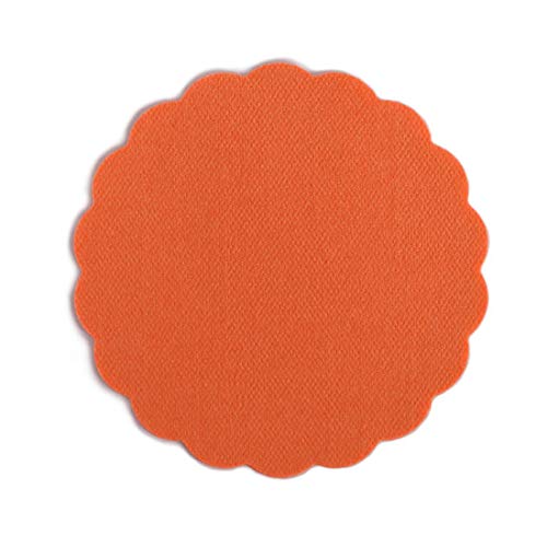 500 Airlaid Glasuntersetzer rund für Gläser 9cm Durchmesser Stoffähnlich | Untersetzer Getränkeuntersetzer Coasters Stoffoptik | Hochzeit Gastronomie Catering Hotel | Premium QUALITÄT | Orange von AROBA