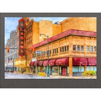 Birmingham Leinwanddruck, Alabama, Downtown, Wall Art, Alabama Canvas Art von AroundWorldArt