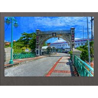 Bridgetown Leinwand Druck, Chamberlain Bridge, Barbados Wandkunst von AroundWorldArt