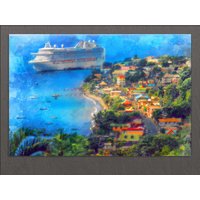 Dominica Wandkunst, Roseau Leinwand Druck, Skyline Dominica Wandkunst, Roseau Leinwand Druck, Skyline von AroundWorldArt